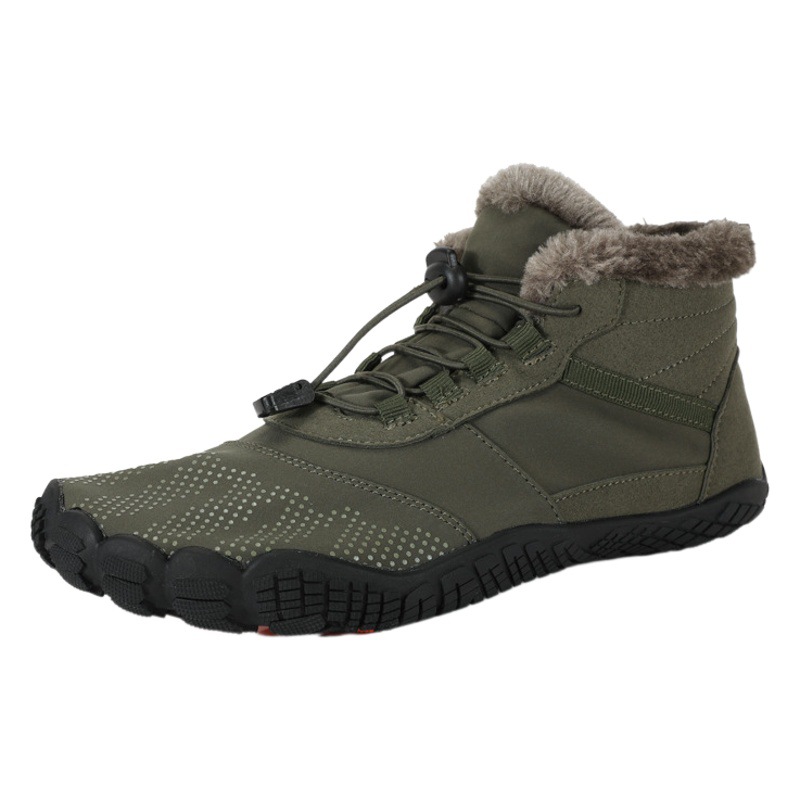 2023 new outdoor riding fitness sports mountaineering cotton shoes indoor running yoga lightweight trendy boots thickened shoes