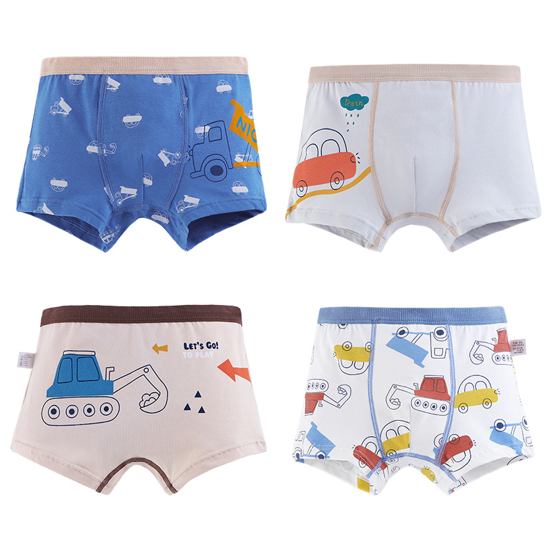 Picture of Children's Underwear Men's Boxer Cotton Big Children's Wholesale Student Shorts Boys a Cartoon Children's Four Corners