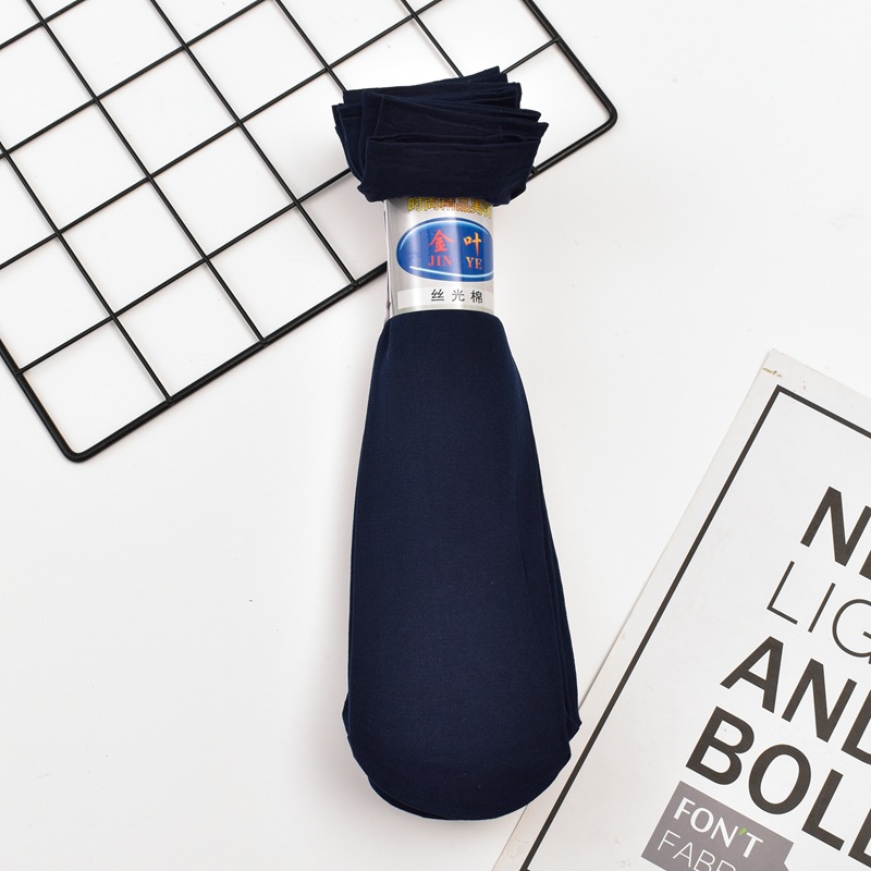 Picture of Spring and Summer Men's Business Thin Stockings Mercerized Cotton Breathable Pairs of Socks Solid Color Mid-Calf Men's Socks Wholesale