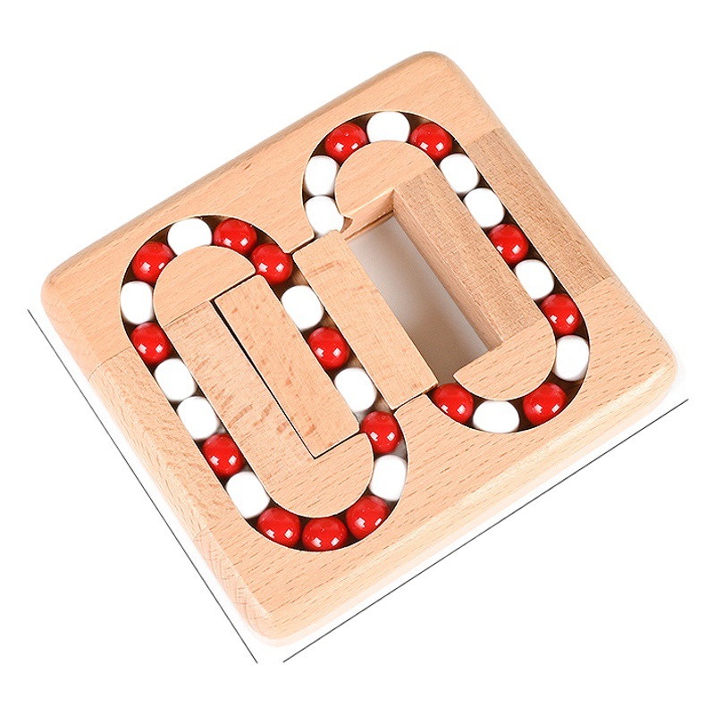 Picture of Shake the same children's flat ball Kongming lock Luban lock mechanism to solve the puzzle adult decompression puzzle early education toys