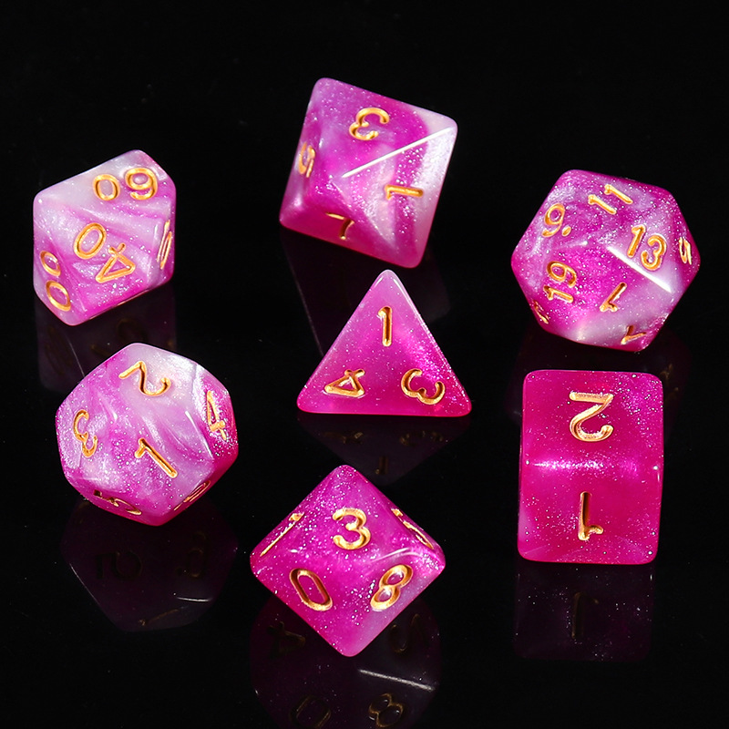 Picture of Star new multi-sided dice digital dice running group table game accessories 4/6/8/10/12/20 sieve props