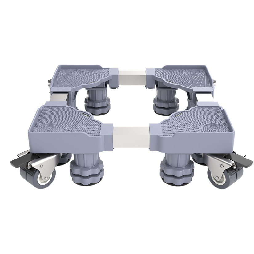 Washing Machine Base Bracket Heightening Foot Pad Refrigerator Bracket Lifting Adjustable Universal Wheel Brake Storage Shelf