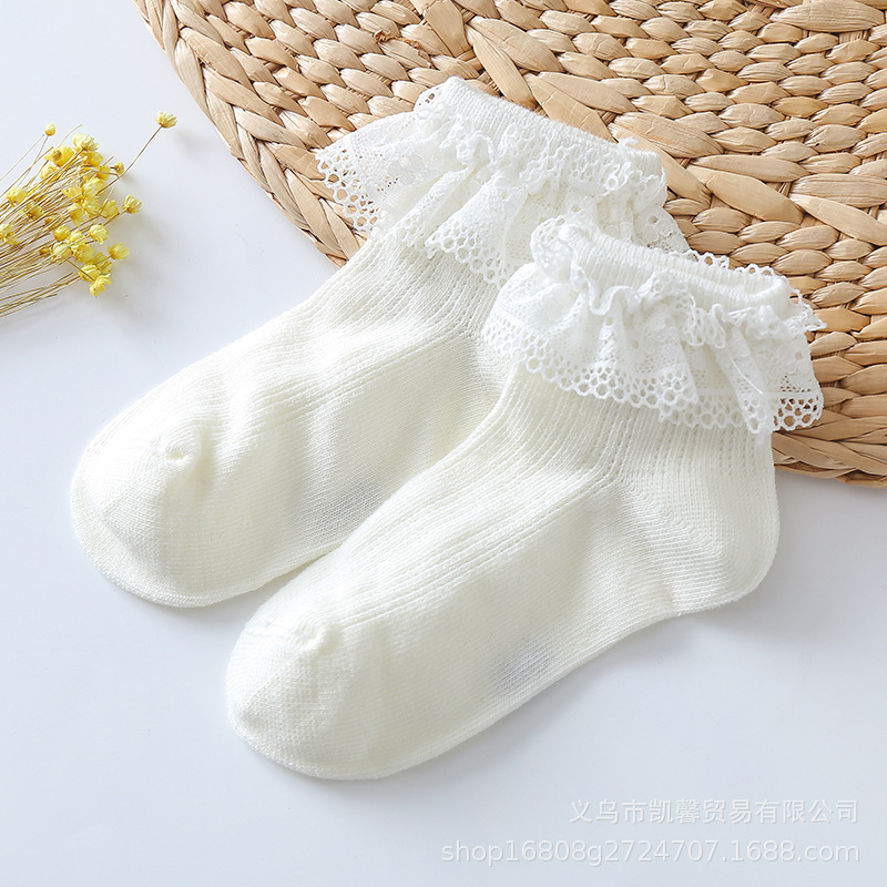Picture of New Children's Lace Socks Spring and Summer Baby's Mesh Children's Socks Girls Lace Dance Socks Korean Fashionable Women's Socks
