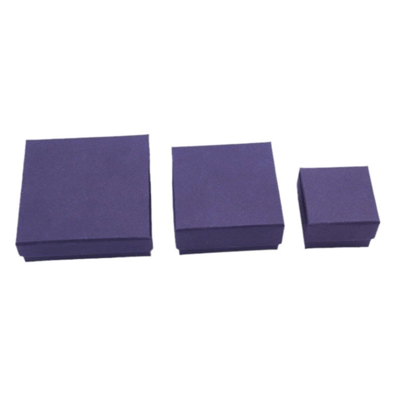 Popular In-Stock Jewelry Packaging Box with Lid, Kraft Paper Box, In-Stock Paper Ring Pendant Jewelry Box