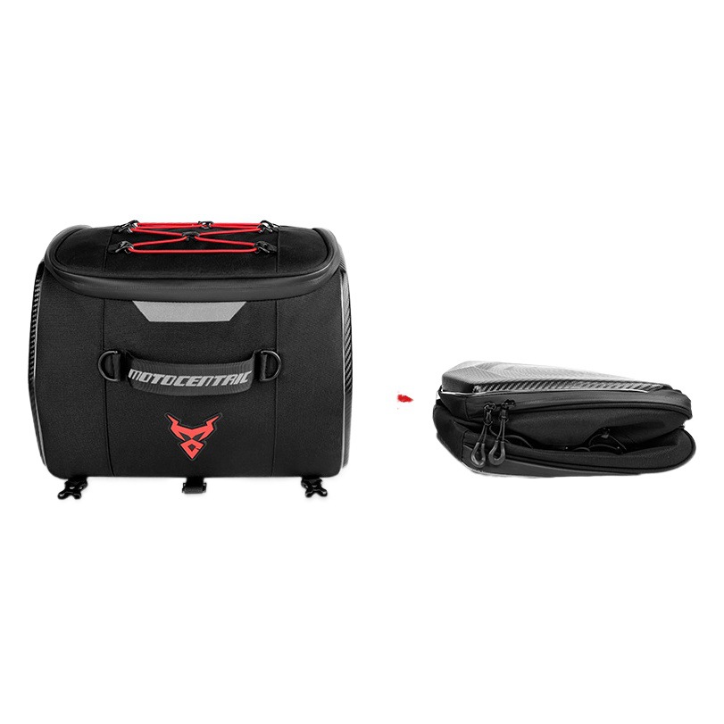 MOTOCENTRIC new pedal curved beam universal front rear dual-purpose motorcycle riding bag can hold full helmet