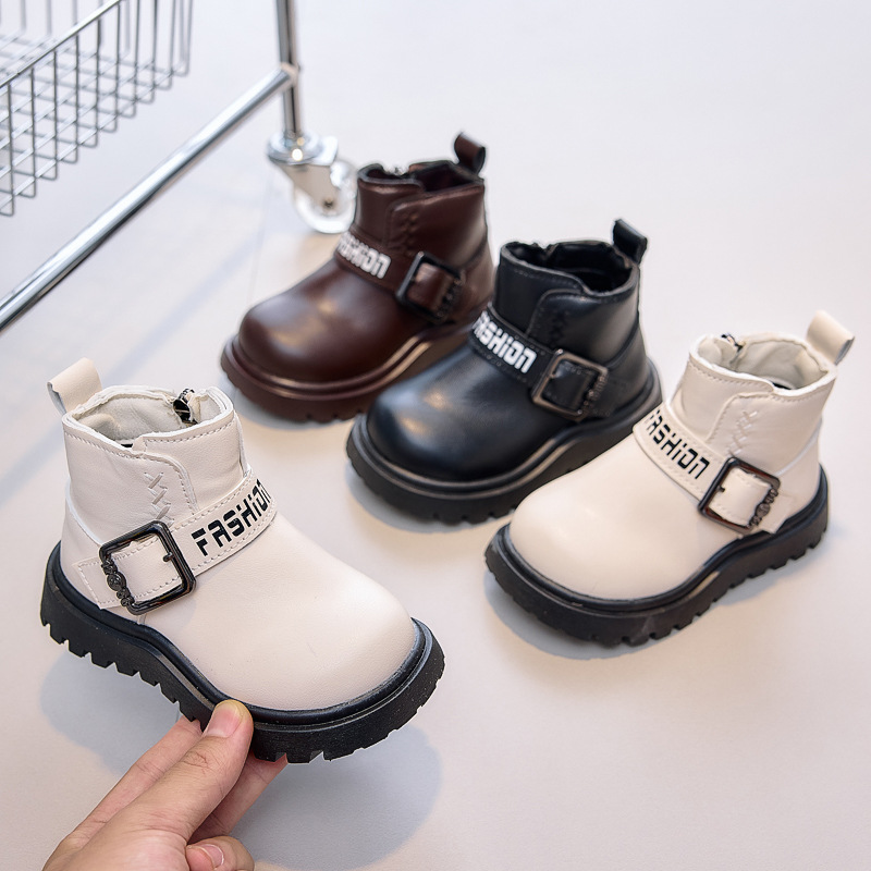 Children's Martin boots 2025 new autumn girls' boots winter boys' boots single boots children's shoes mid-leg boots are foreign