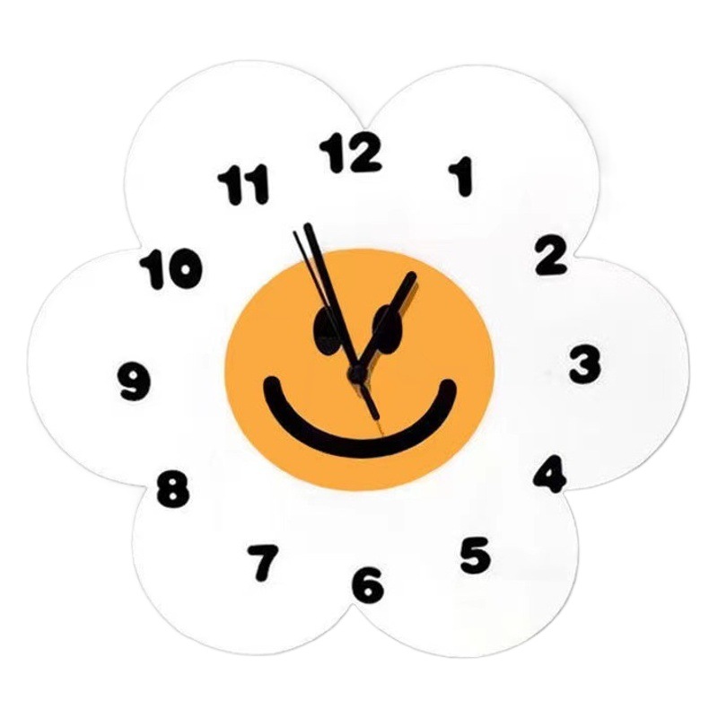 Simple sunflower wall clock sunflower living room clock mute decorative clock clock wall clock