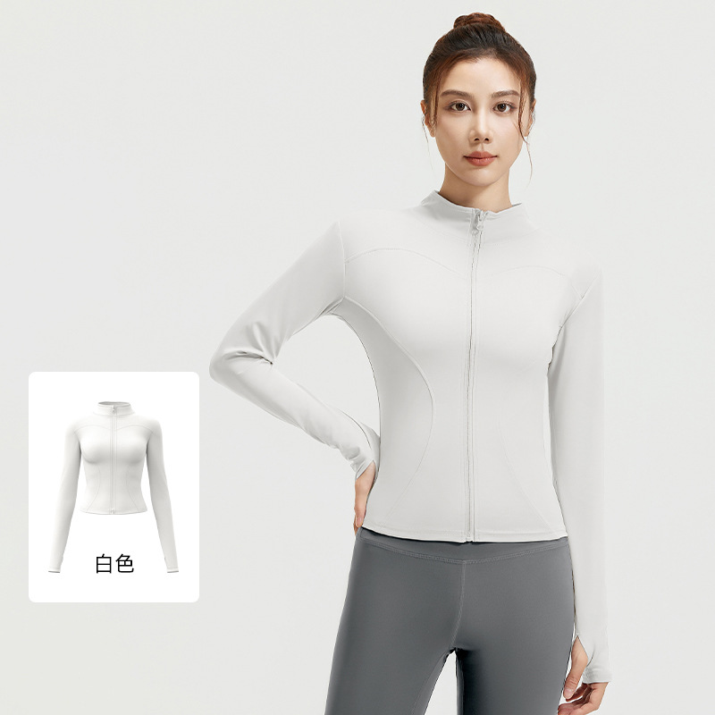 Picture of Juyitang's New Nude Yoga Jacket Slimming Breathable Running Fitness Sports Jacket for Women