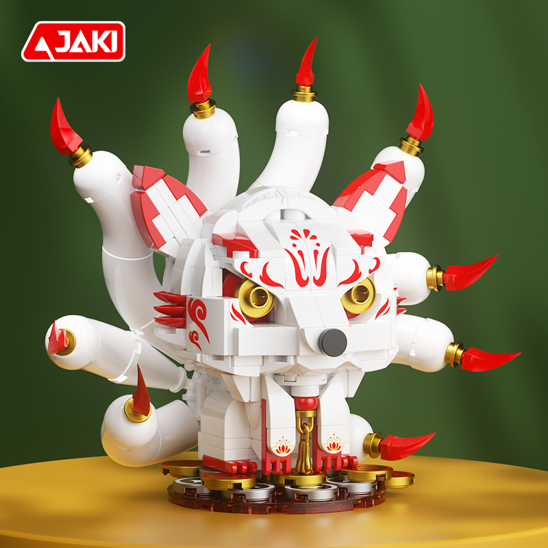 Picture of Jiaqi 2025 Xianglong JK5137 Mountain and Sea Sutra God Beast Gift Box Chinese Style Lion Dance Rui Beast Assembled Toy Gift