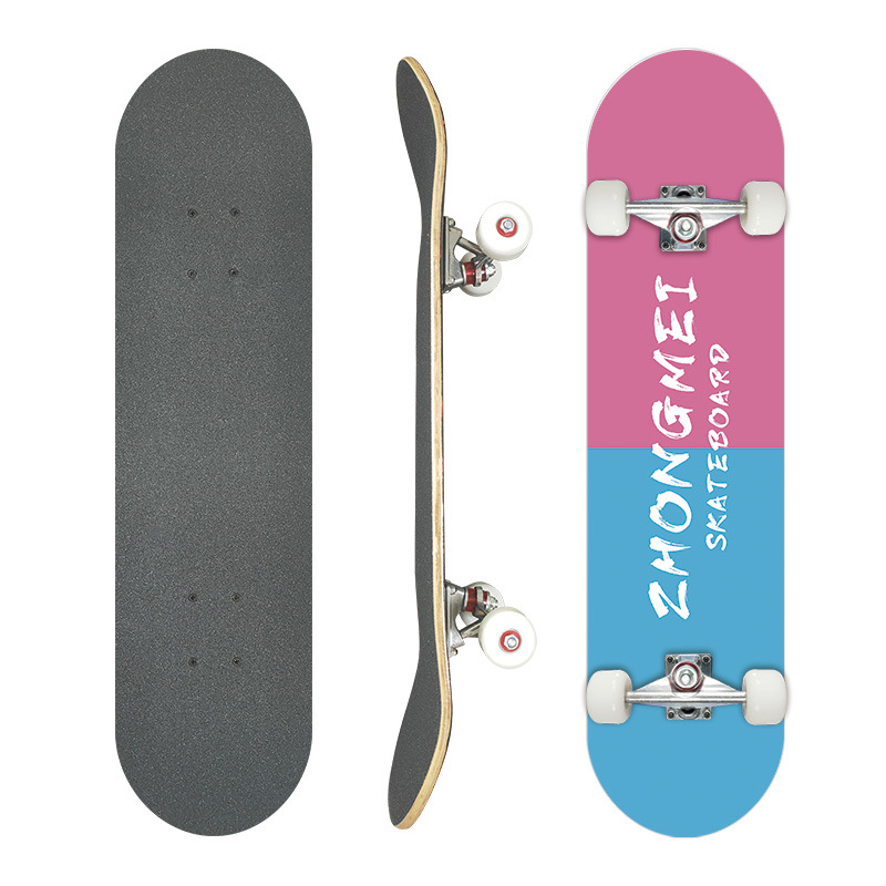 Picture of 31 inch skateboard professional adult street maple four-wheel beginner children double rocker concave skateboard