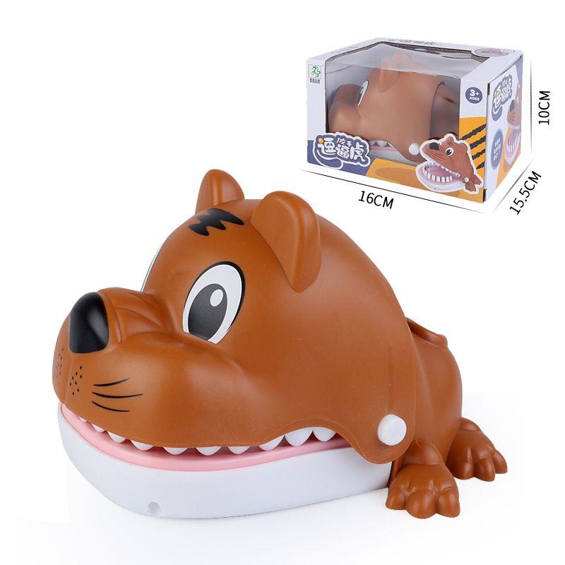 Picture of Parent-Child Game Finger Bite Toy Large Cute Bear Children's Tricky Decompression Fun Bite Finger Toy by Teeth