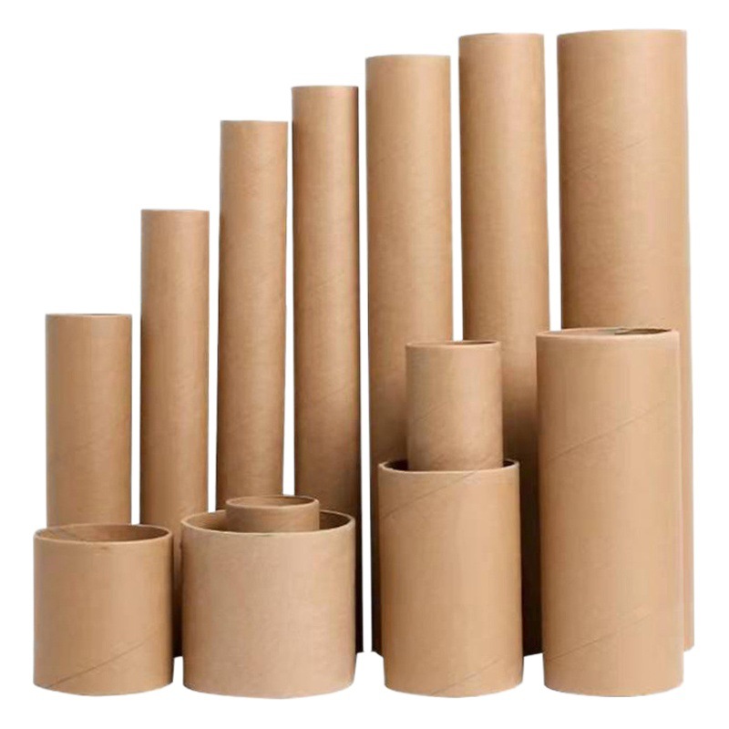 Paper Tubes, Paper Cores, Kraft Paper Tubes, Express Delivery Scroll Tubes, Storage Tubes, Custom Empty Paper Tubes with Hard Cover