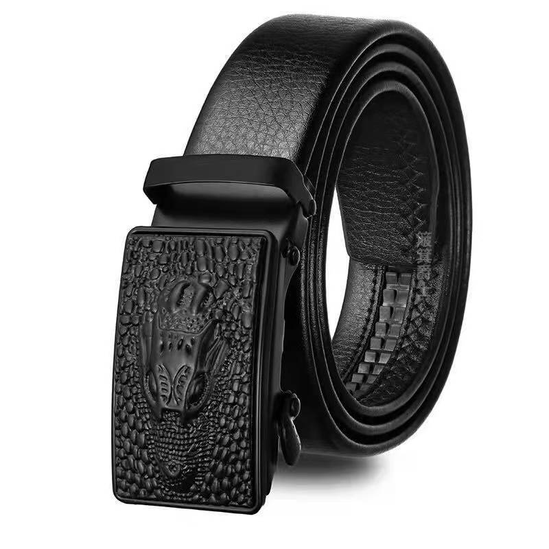 Picture of Men's belt automatic buckle litchi pattern belt business gift online shop clothing accessories gift pants belt factory wholesale