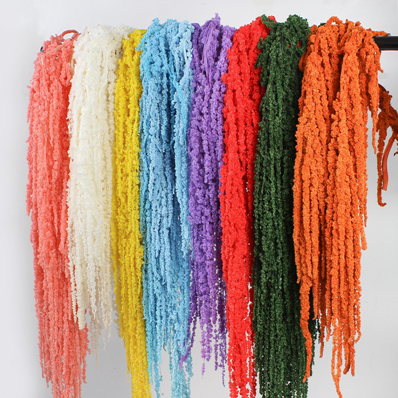 Changyi Wholesale Hanging Rice Eternal Flower Wedding Set Decoration Dried Flower Hanging Line Real Flower Soft Silk Floral Material