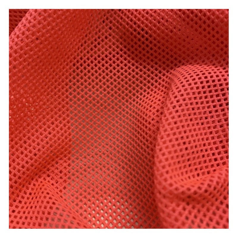 Spot 75D low elastic small four corner mesh cloth breathable school uniform sports clothing inner luggage handbag rhombus mesh