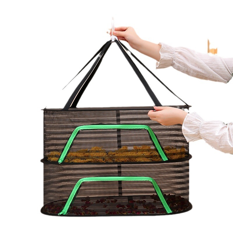 Picture of Multi-Functional Drying Net for Drying Goods, Vegetables, and Fish, Multi-Layer Foldable Drying Net Cage, Three-Layer Foldable Drying Net