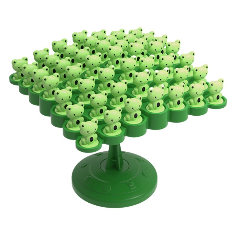 Children's Desktop Game Frog Balance Tree Parent-Child Interactive Educational Thinking Mindset Mindset Male and Girl Stacking Toys