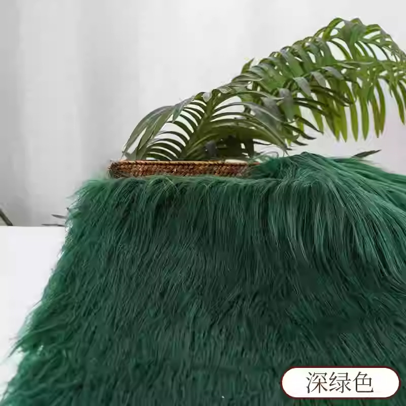 Picture of Falling Wool Plush Fabric 9cm Beast Dress Beast Hair Long Hair Roll Bundle Fried Hair Long Hair Hand-made Cotton Doll DIY