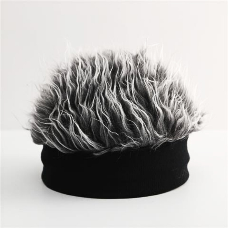 Picture of Cross-border explosions wig hat landlord hat hip-hop hat men's ins women knitted hat Mao Mao hat Southeast Asia hot sale