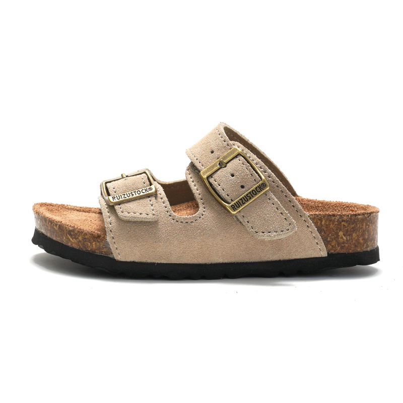 Picture of RUIZUSTOCK Spring New Arrival Children's Frosted Cork Slippers Boy's Beach Shoes Girl's Student's Sandals Breathable