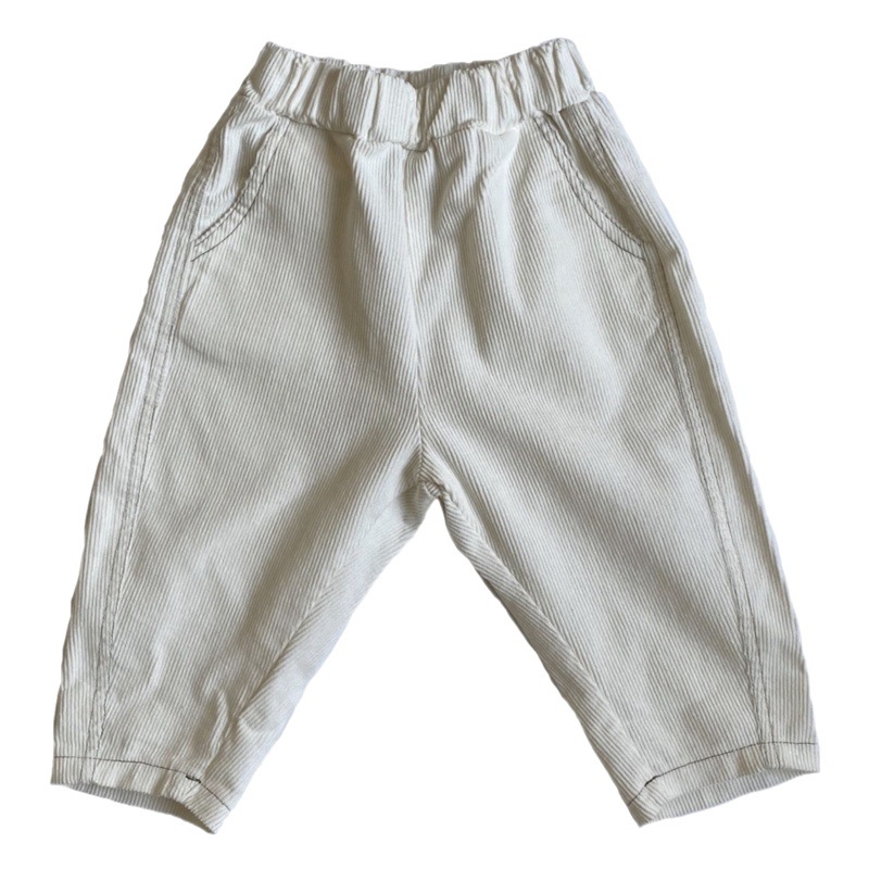 Gl-Kids Korean Style Autum New Kidsren's Corduroy Casual Versatile Pants for Men and Women Baby Spliced Cargo Pants