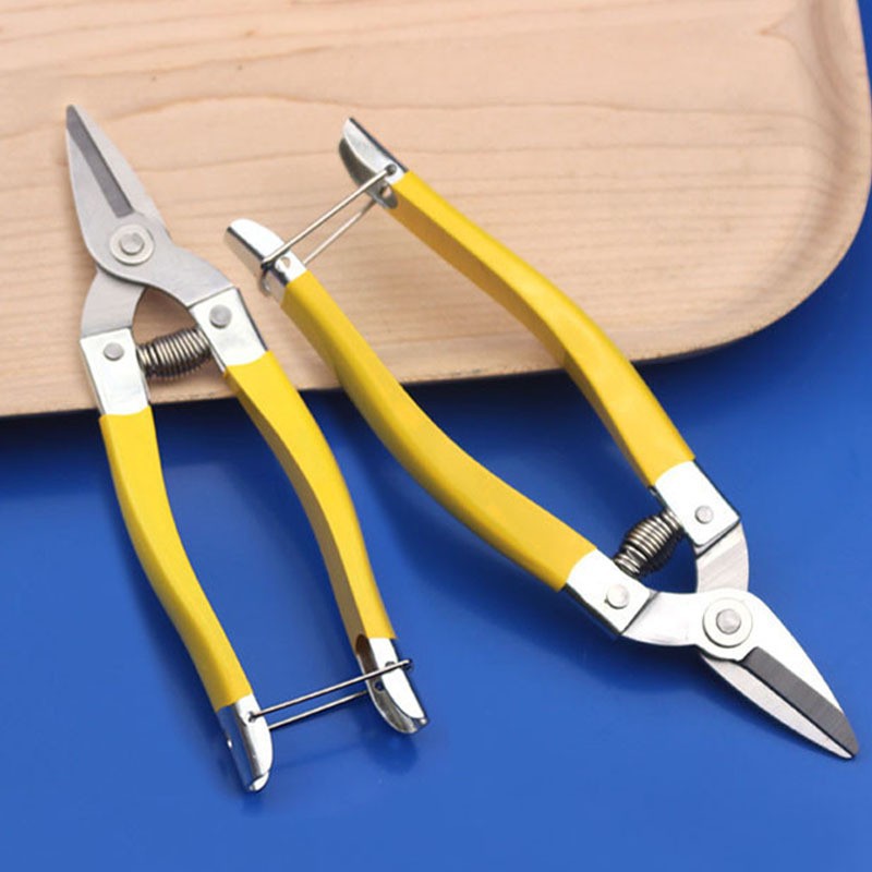 Luoding fruit scissors stainless steel branch non-slip handle pruning scissors fruit picking scissors gardening garden scissors Garden