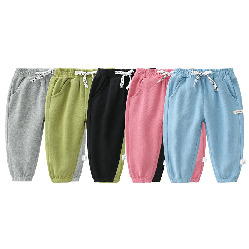 Children's Wear Boy's Pants Spring and Autumn Children's Sports Pants Casual Autumn Big Boy's Autumn 2021 New Girls'