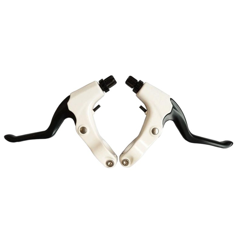 Mountain Bike Brake Lever Aluminum Alloy Brake Lever Black and White Lightweight Feel Disc Brake Handle Equipment Accessories