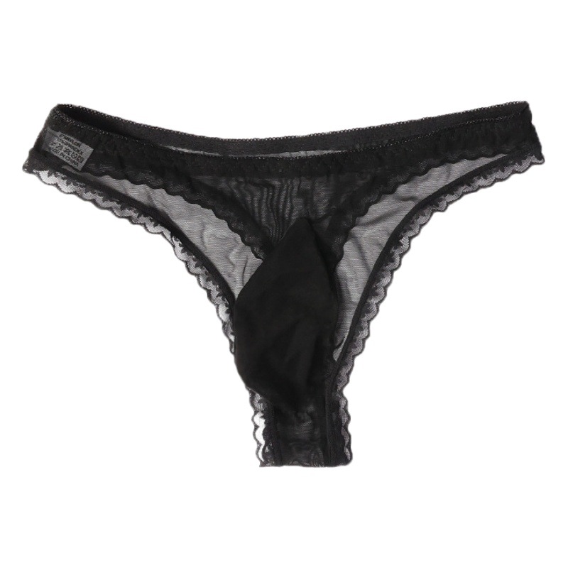 Sexy T-shaped Panties Men's Ultra-thin Full Transparent JJ Panties Bullet Separated One-piece Panties Comfortable and Breathable