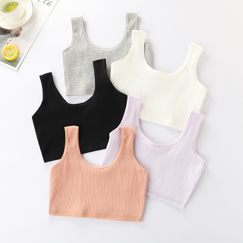 Picture of Girls' Intimates Development Period Girls Big Kidsren's Vest Students Primary School Students Pure Cotton Girls Adolescent Kidsren's Bra