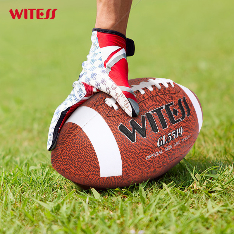 Picture of Witess Mister Machine Sewn Football Pu American Football Standard Training Competition Adult No. 9 Youth No. 6