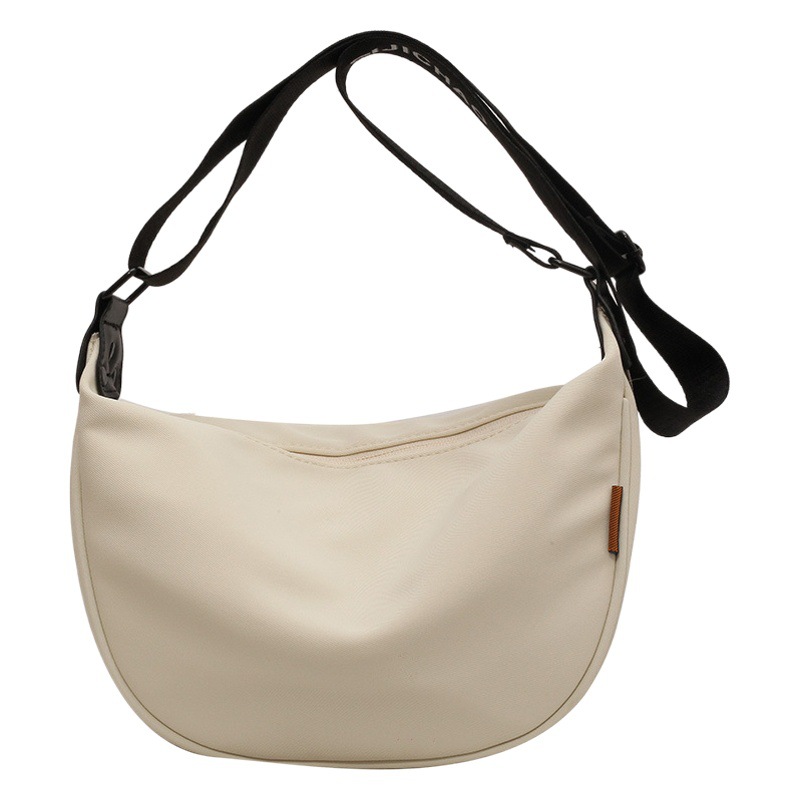 Canvas bag custom new student shoulder crossbody dumpling bag fashion commuter underarm bag printed logo canvas bag
