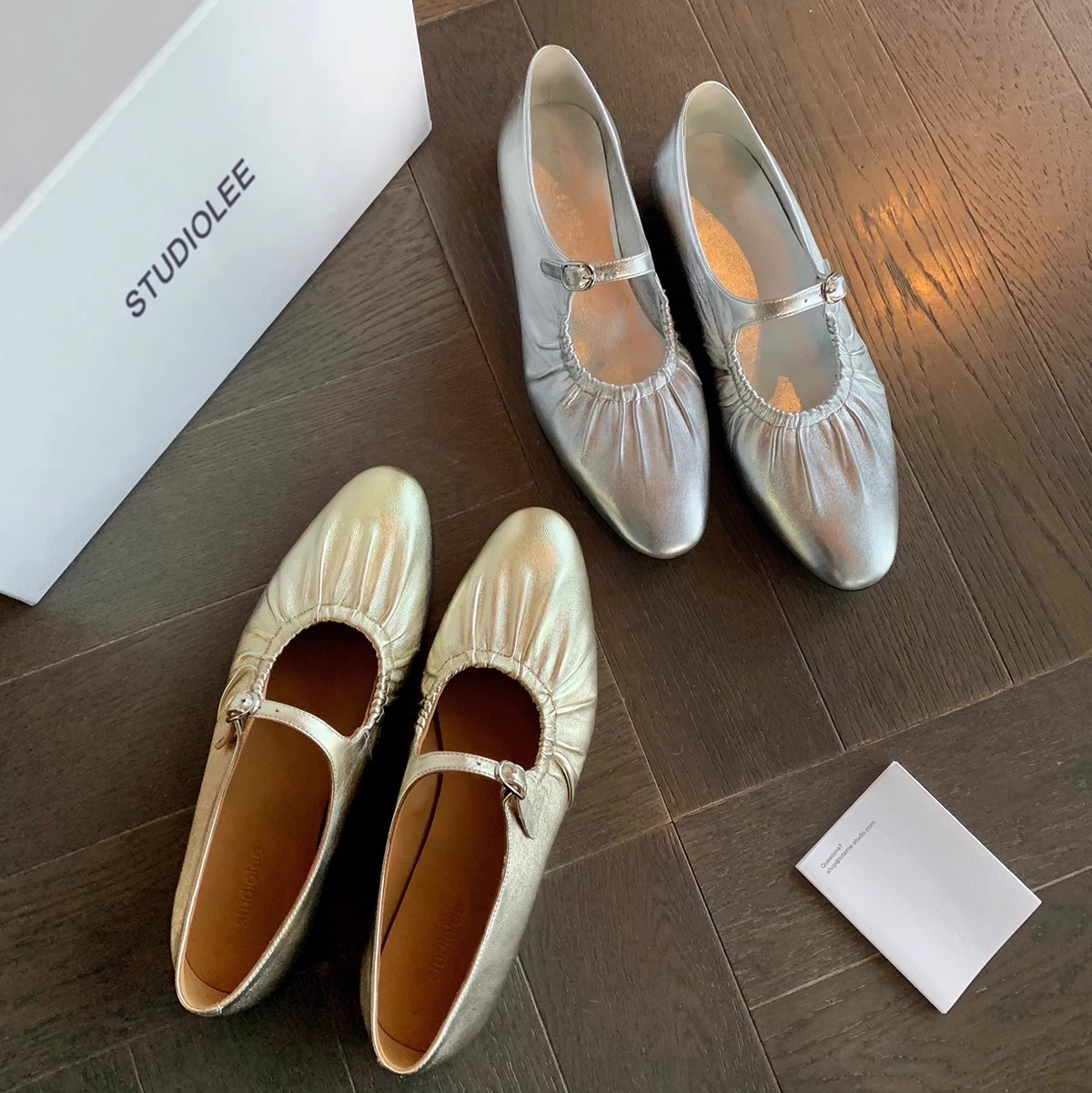 Silver Pumps 2025 New French Style Flats-Soled Ballet Shoes Mary Jane Women's Shoes