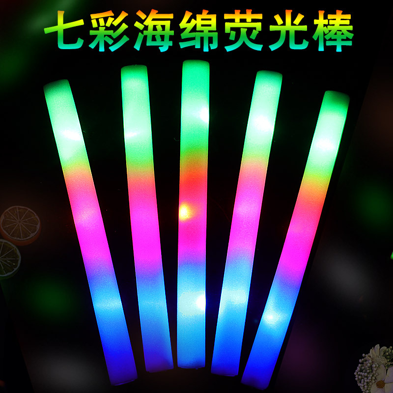 Picture of Concert fluorescent stick wholesale electronic led colorful luminous sponge stick foam fluorescent stick Silver Stick