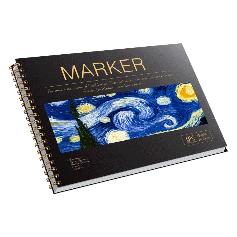 Mark Pen Special Drawing Book for Drawing Professional Paper Art Hand-Painted Blank Comic University 8K Mark Book
