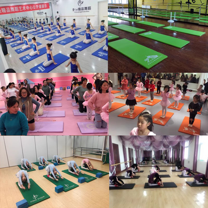 Picture of Children's Dance Mat Training Mat Household Leather Sports Fitness Gymnastics Mat Widened Thickened PU Dance Mat