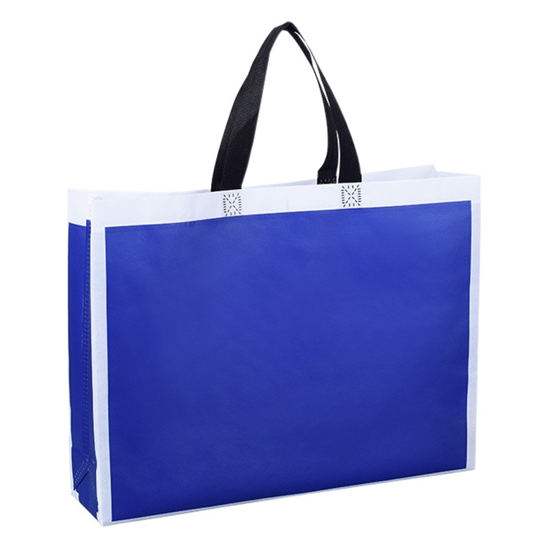 Spot Thickened Non-woven Handbag Personalized Folding Shopping Garment Bag Environmental Protection Bag Color Film-coated Non-woven Bag