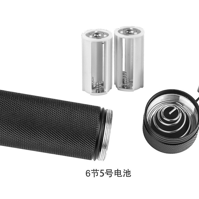 Picture of Cross-border in stock 100led uv purple light flashlight 128led flashlight multifunctional money detector lamp purple light flashlight
