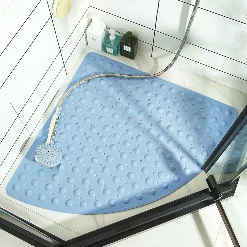 Picture of Fan-Shaped Bathroom Non-Slip Mat Bath Shower Foot Mat Hotel Bathroom Toilet Shower Room Floor Mat Large Massage
