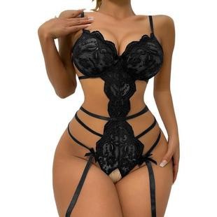 Picture of European and American Cross-Border Sexy Lingerie Sexy Suit Women's Pure Lust Style Qqny Sexy Pajamas Women's Intimates 6049