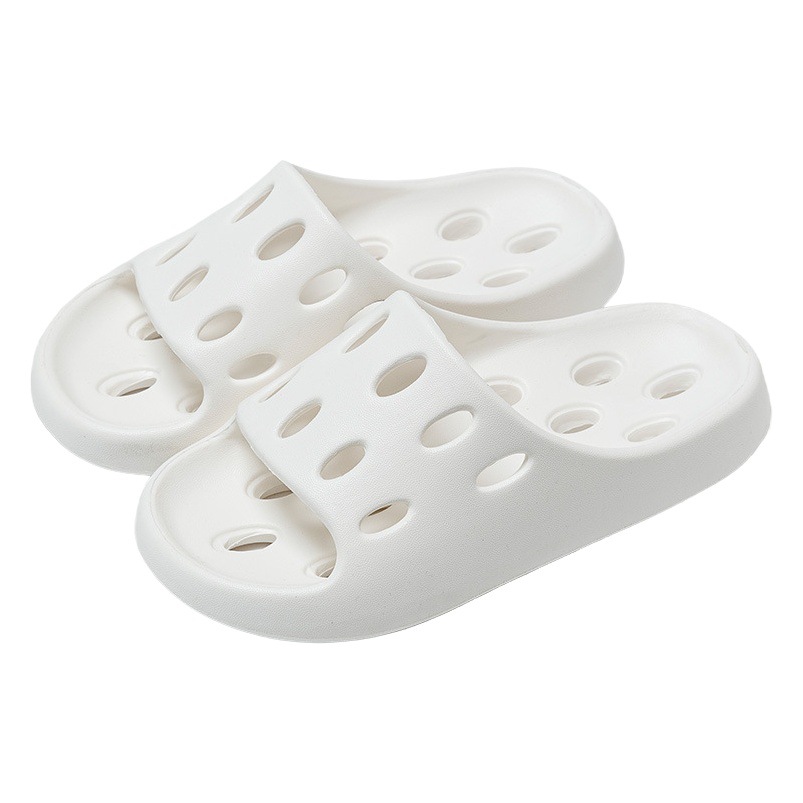 Women's slippers summer indoor home hollow water leakage quick-drying bath non-slip deodorant bathroom sandals men's summer