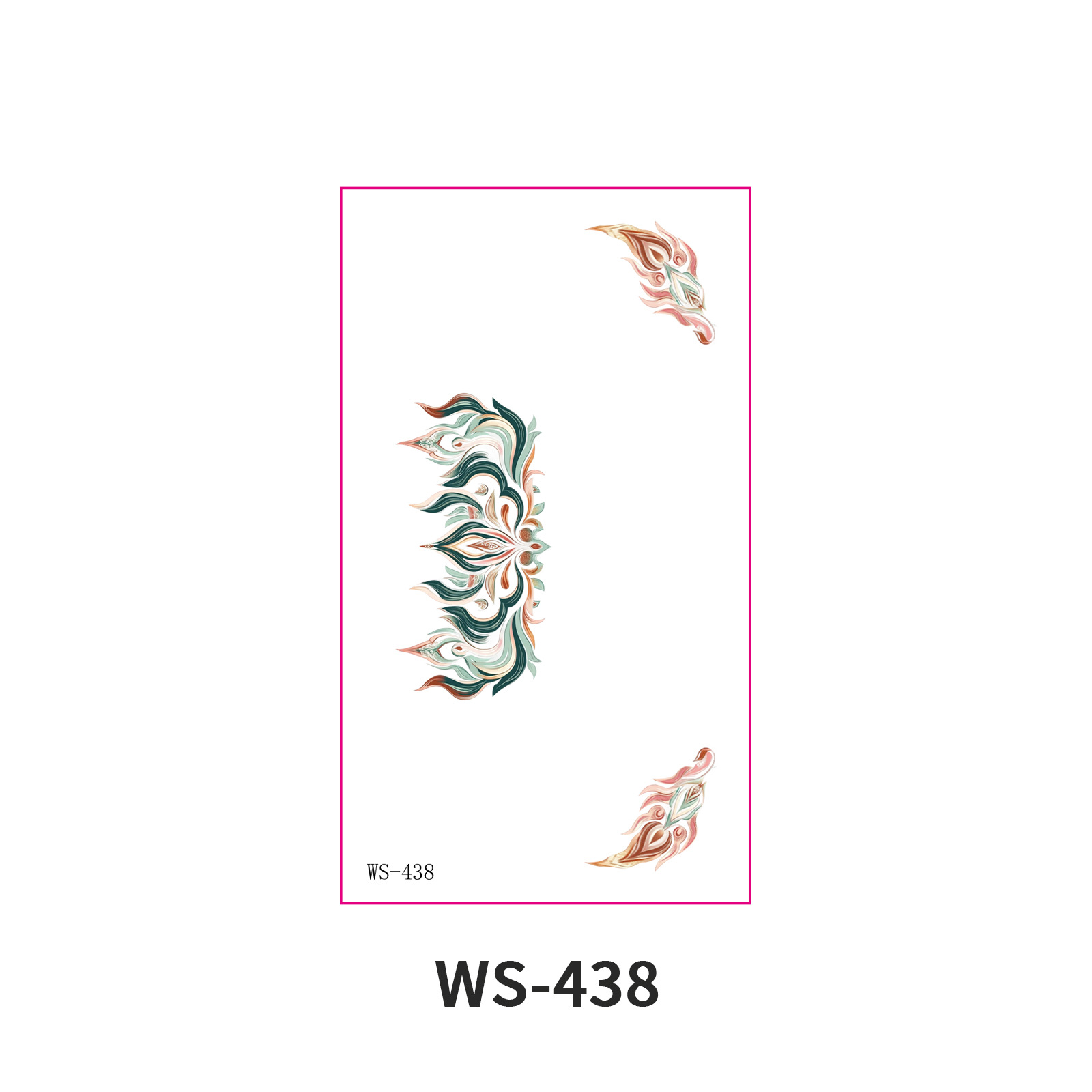 Picture of New Nezha Acrylic Face Tattoo Sticker Children's Forehead Print Eyebrow Sticker Waterproof Sweat Painted Face Sticker