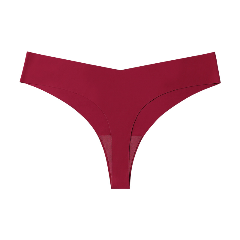 Picture of European and American Cross-border Pregnant Women's plus size Traceless Women's Underwear Class A Ice Silk Breathable Sports Low Waist Naked Briefs for Women