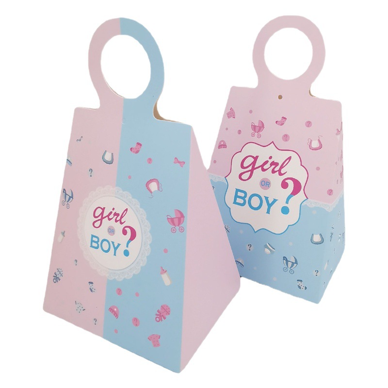 Guess Sex Boys and Girls Candy Box Personalized Baby Birthday One Year Old Party Gift Box Large Candy Box