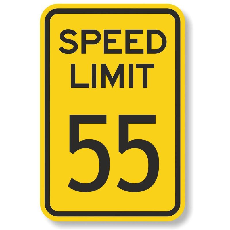 Picture of Retro No Speed Limit Sign Poster American Iron Painting Cross-Border Best-Selling Bar Cafe Wall Decoration