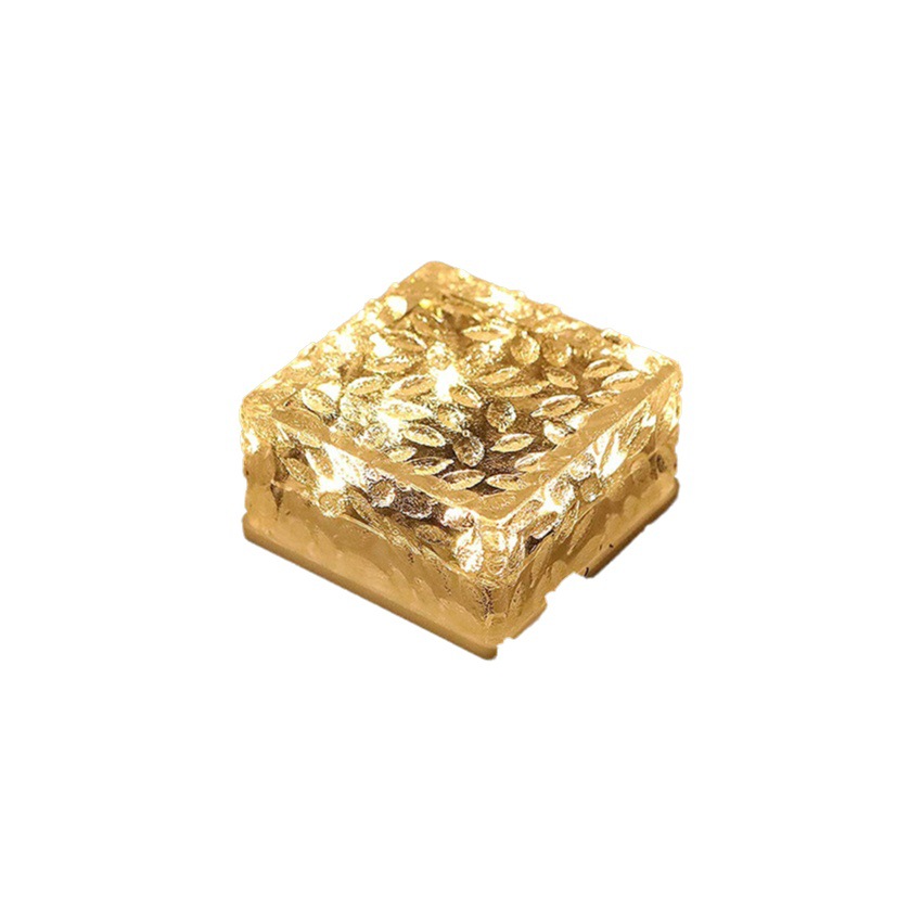 in stock Direct Supply Cross-border Solar Underground Lights Remote Control Solar Ice Brick Lights Garden Courtyard Decorative Ice Block Lights