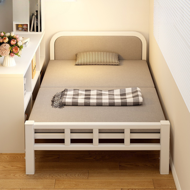 Single bed, home folding bed for rent, small bed, bedroom, extra bed, 1.2 meters, simple bed, adult double bed