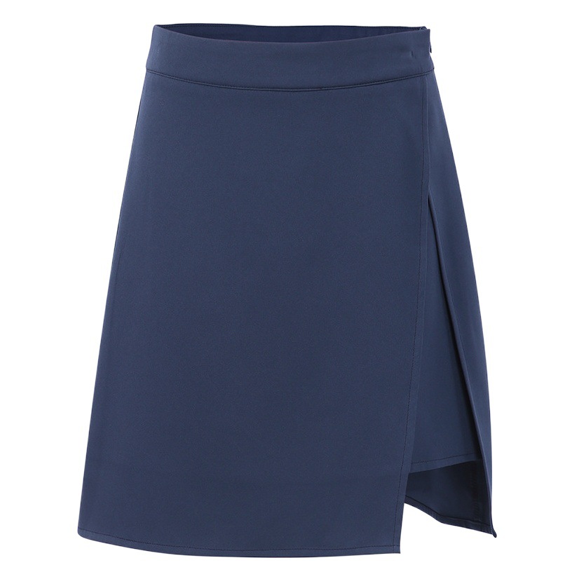 2024 spring new design split blue skirt women's commuter short suit skirt A- Line skirt women's clothing