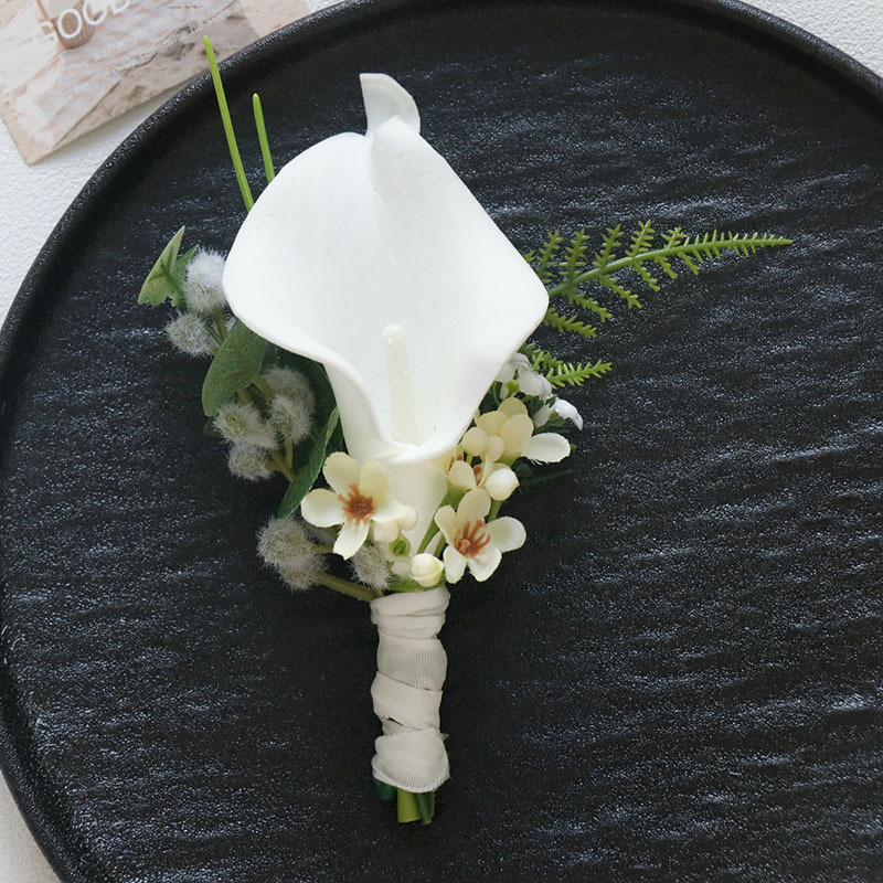 Picture of 237 Western-style business celebration corsage hand flower wedding supplies artificial flower studio photo props White series
