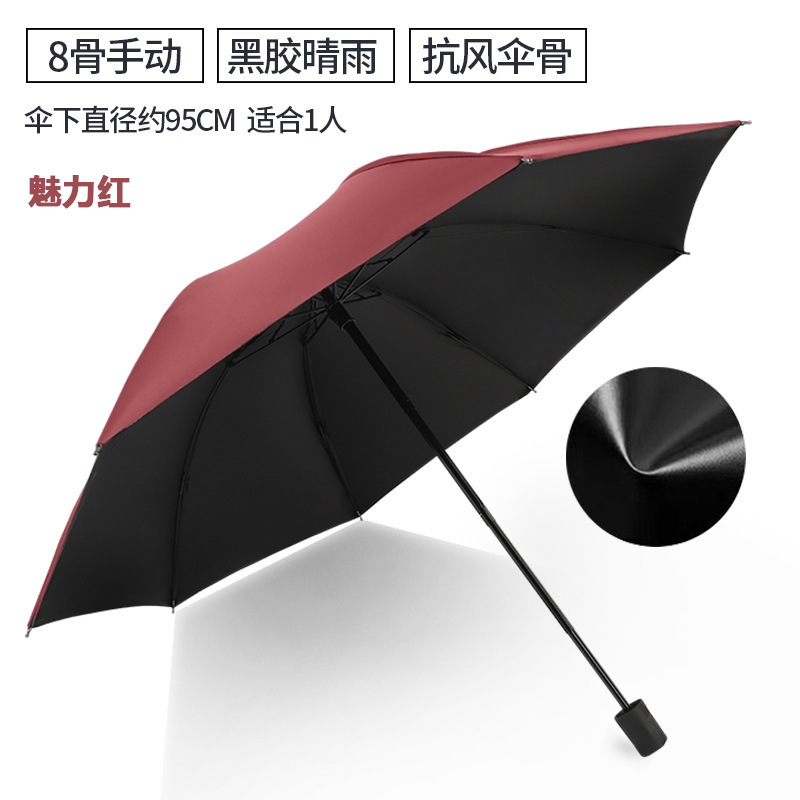 Picture of Umbrella Extra Large Umbrella Large Folding Solid Umbrella Women's Dual-Use Sunscreen Umbrella Sun Umbrella Advertising Umbrella